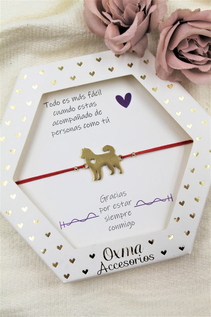 PULSERA PERRO HILO