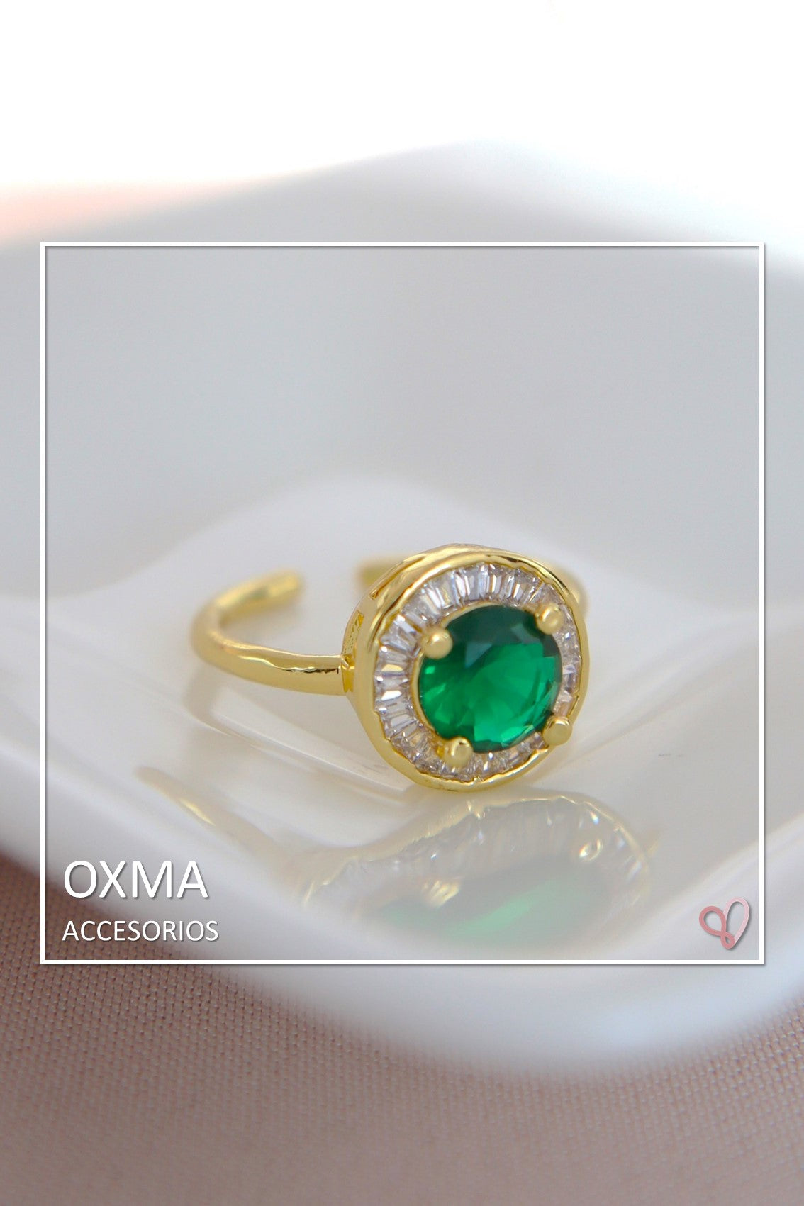 ANILLO CIRCON VERDE