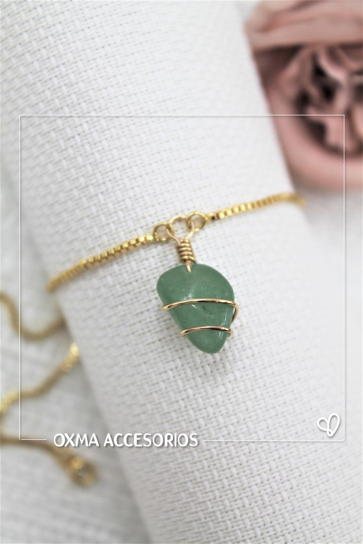 pulsera piedra natural rustica