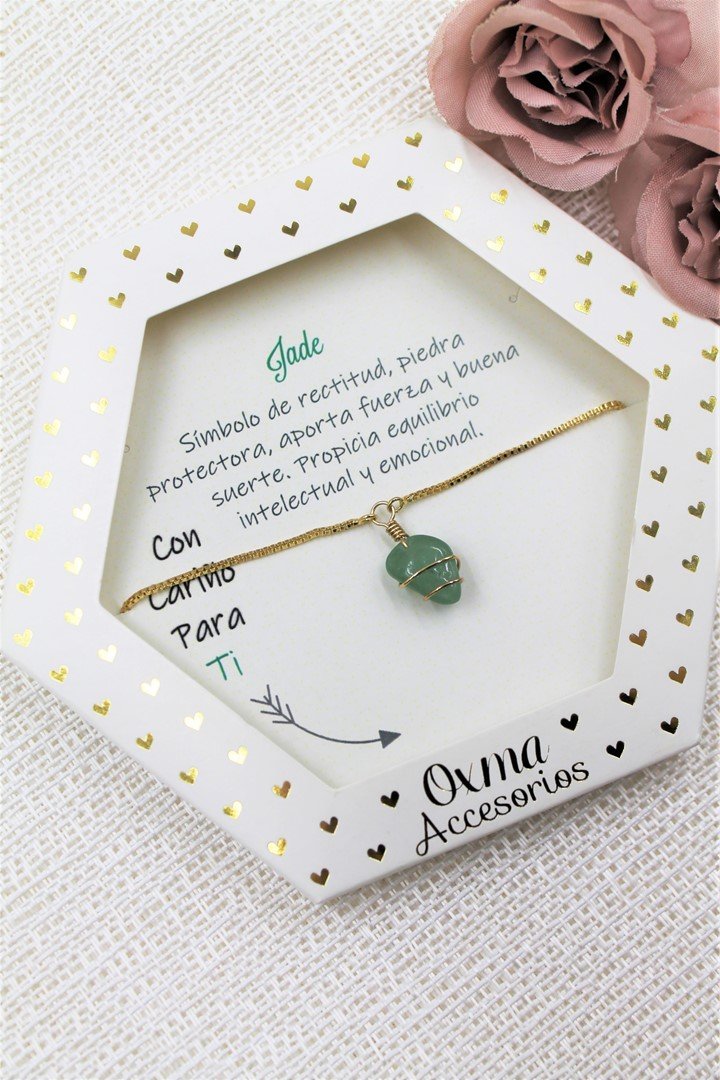 pulsera piedra natural rustica