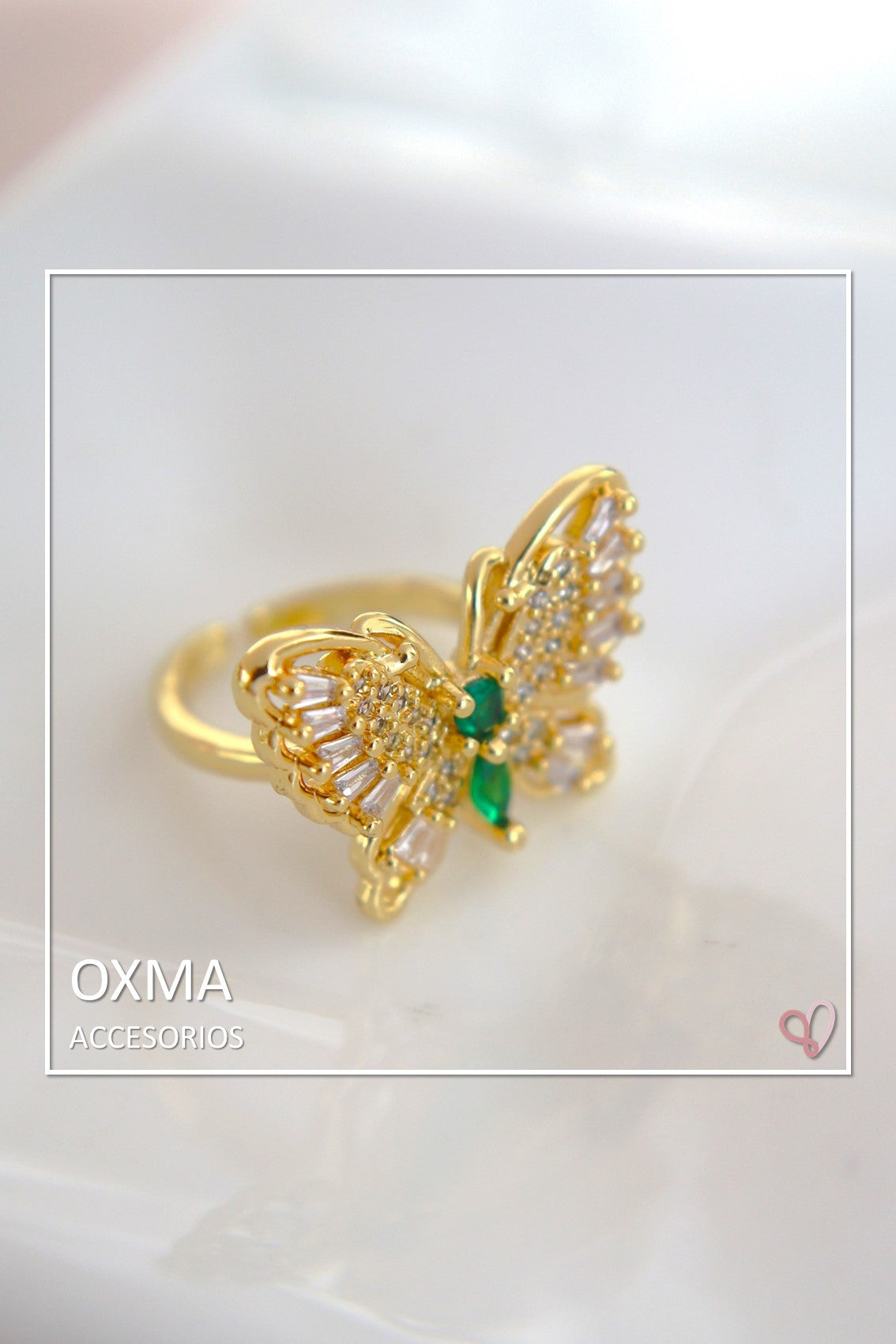 ANILLO MARIPOSA DORADO